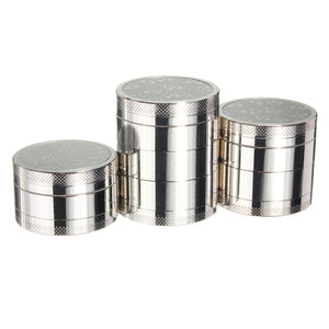 3 4 5 Layers Herb Spice Grinder Metal Plate Magnetic Pollinator 40mm Hand Hookah Pipe Tobacco Smoking Pipe Crusher Smoke Filter