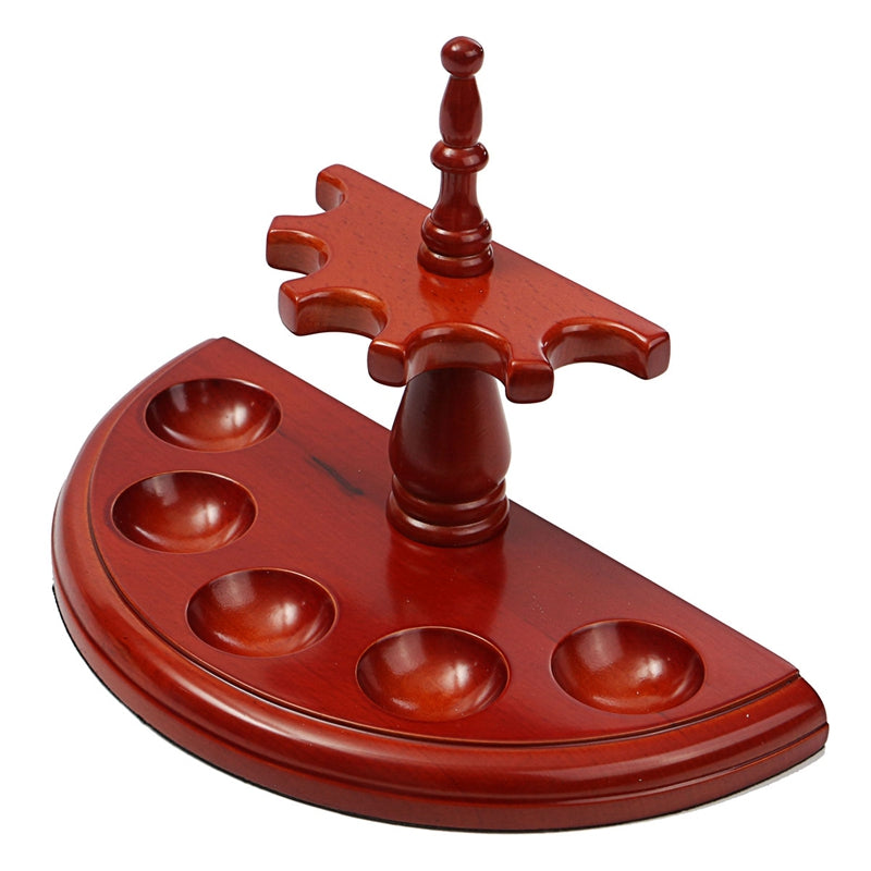 Rosewood Wooden Smoking Pipe Stand Rack Holder For 5 Smoking Pipes Tobacco Herb Smoke Smoking Set Stand Ashtray Gifts