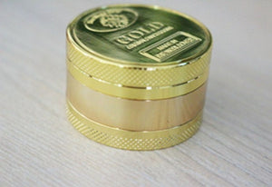 New Noble Golden 4 Layer Zinc Alloy Diameter 3.8cm Hookah Weed Tomacco Herb Grinder