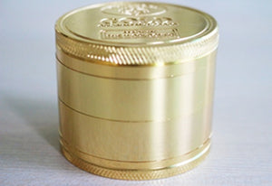 New Noble Golden 4 Layer Zinc Alloy Diameter 3.8cm Hookah Weed Tomacco Herb Grinder