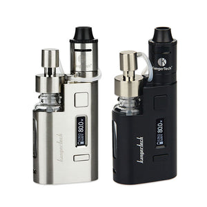 Original Kangertech DripEZ Starter Kit 80W Box Mod Vape with Pump And Push RBA 0.3Ohm Drip coil 0.2Ohm Drip EZ Kit E Cigarettes