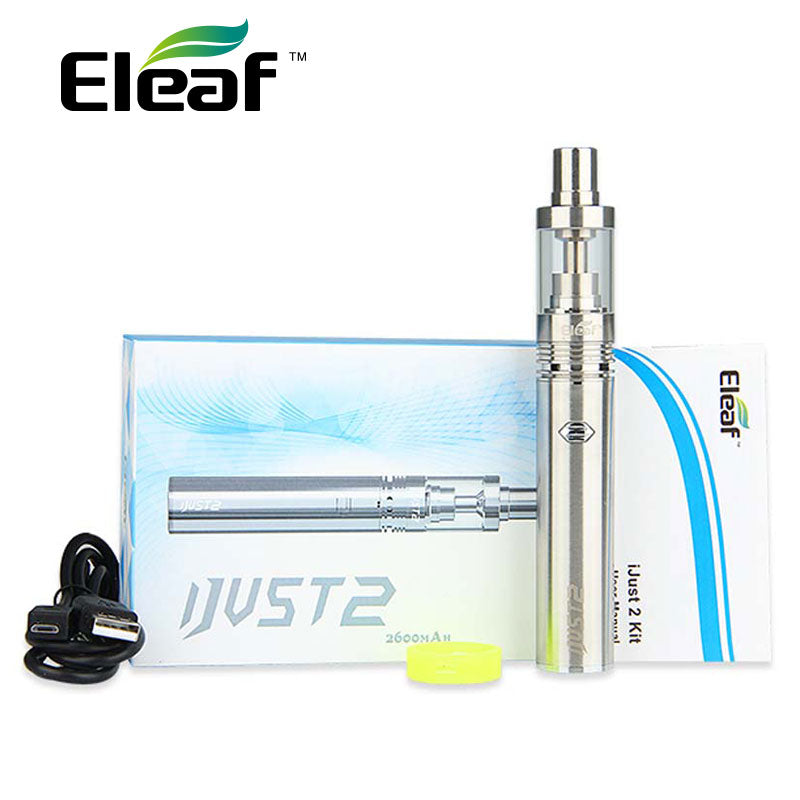 Original eleaf ijust 2 Vape Kit w/ i just 2 Atomzier Tank 5.5ml Airflow Adjustable EC Coil 0.3ohm eleaf ijust2 2600mah battery