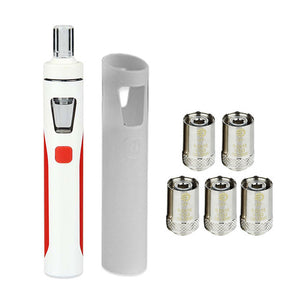 Original Joyetech eGo AIO Kit 2ml 1500mAh w/SS316 BF Coil 1.0ohm/0.6ohm Silicone Case Cover for EGO AIO Quick Vaping Pen