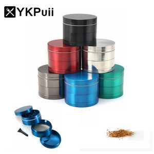 4 Layers Herb Spice Grinder Metal Plate Magnetic-Pollinator 50mm Hand-Hookah Pipe Tobacco Smoking Pipe-Crusher Smoke-Filter