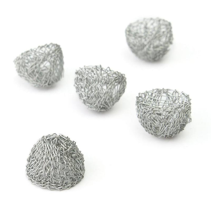 10pcs/lot 13-20mm Silver Bowl Shape Tobacco Smoking Pipe Metal Filter Combustion Supporting Net Filter Smoking Pipe Screens