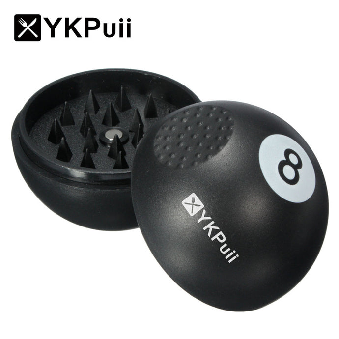 YKPuii Knob 2 Layers Herb Herbal Spice Tobacco Grinder Plastic Hand Pipe Tobacco Smoking Pipe-Crusher Smoke Filter