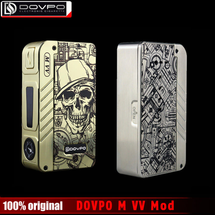 Original DOVPO MVV Electronic Cigerette Box Mod Flagship Edition M VV Vape Mod 18650 mechanical mods for 510 thread Atomizer