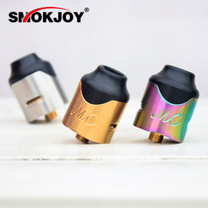 Original SMOKJOY Mushroom Cloud RDA Tank 24mm Rebuildable Drip Atomizer with Dual Side Airflow Slots Intense Clouds Vape Tank