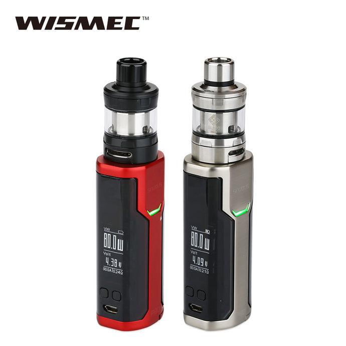 Original 80W WISMEC SINUOUS P80 TC Full Kit with 2ml Elabo Mini Tank/Atomizer&SINUOUS P80 TC Mod Box Mod E-cig vaping NO battery