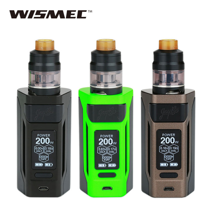 Original WISMEC Reuleaux RX2 20700 200W w/ Gnome TC Kit 2ml/4ml Gnome Tank Max 200W Output No 20700 Battery E-cigarette Vape Kit