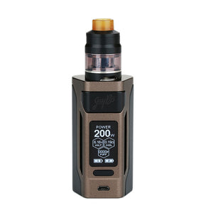 Original WISMEC Reuleaux RX2 20700 200W w/ Gnome TC Kit 2ml/4ml Gnome Tank Max 200W Output No 20700 Battery E-cigarette Vape Kit