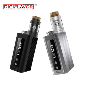 Original 60W Digiflavor DF 60 TC Kit with 2/5ml Pharaoh Mini RTA Tank Built-in 1700mAh Battery & 5ml Glass Tube E-cig Vape Kit