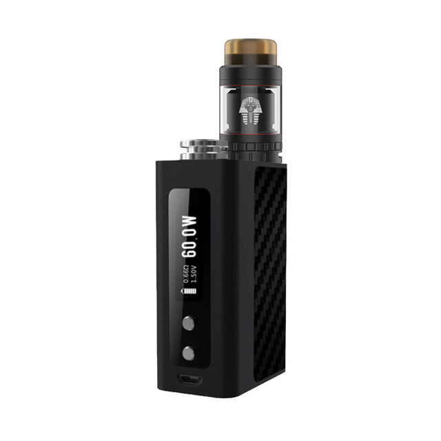 Original 60W Digiflavor DF 60 TC Kit with 2/5ml Pharaoh Mini RTA Tank Built-in 1700mAh Battery & 5ml Glass Tube E-cig Vape Kit