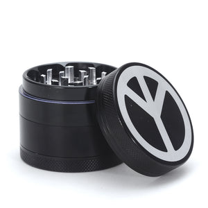 Herb Weed Grinder Tobacco Cigarettes Peace Grinder 50mm 4Parts Zinc Alloy Chicha Coffee Mill Fantastic for Water Pipe Hookah