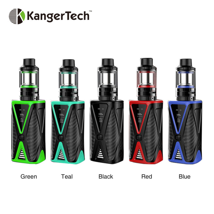 Original Kangertech Spider 200W with FIVE 6 Mini TC Kit 2ml/4ml Tank & Built-in 4200mAh Battery Max 200W Output Huge Power Vape