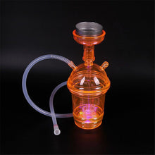 Portable All-In-One Travel Hookah with Hose Charcoal Holder Tong Nargila Colorful LED,"Quick Smoke,Only Needs One Minute"