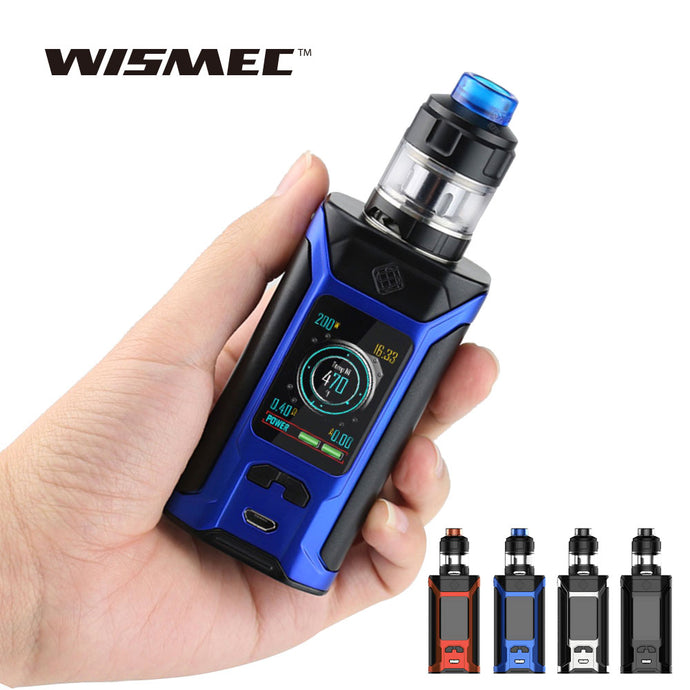 Original WISMEC SINUOUS RAVAGE230 200W TC Kit with 2ml/4ml GNOME Evo Tank Max 200W Output No 18650 Battery Vape Kit Vs RX GEN3