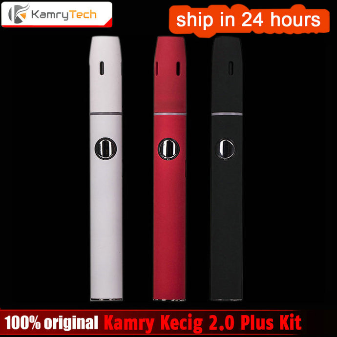 Original Kamry Kecig 2.0 Plus Smokeless Vape Kit with 650mAh Battery E-Cigarette Ecig 2.0 Plus for Heat Real Tobacco Vaporizer