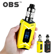 Original OBS Bat Kit W/ 218W Bat Box MOD & Damo Subohm Tank 5ml & 7-color LED Light No 18650 Battery E-cigarettes OBS Vape Kit