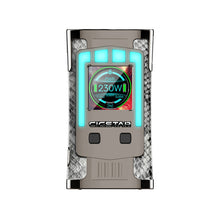 2018 New 230W Cigstar Greek Temple TC Box MOD with 8 Colors LED Light & 1.3-inch HD Color Display No 18650 Battery Vape Box Mod