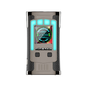 2018 New 230W Cigstar Greek Temple TC Box MOD with 8 Colors LED Light & 1.3-inch HD Color Display No 18650 Battery Vape Box Mod